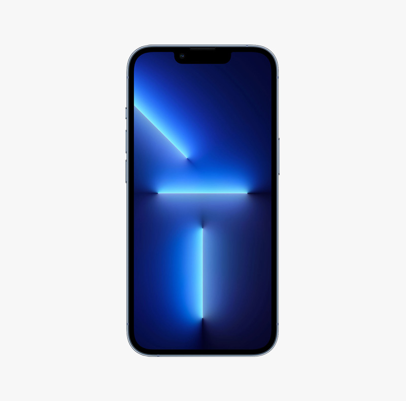 Smartphone iPhone albastru